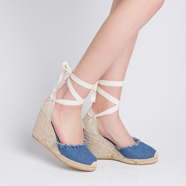 

bandage women's shoes high sole with sandals toe crossing boots, Black