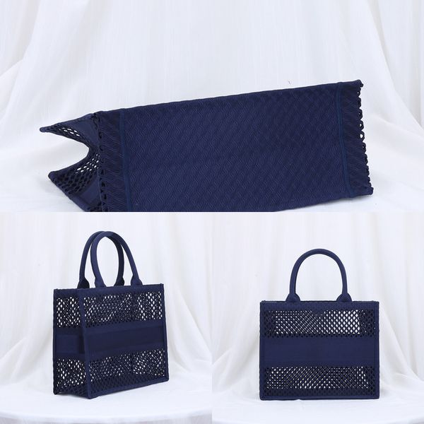 

fishnet-effect retro openwork high complex quality original embroidered clay-colored cotton has book tote lady shopping bag handle bag