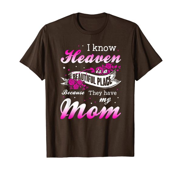 

mom my angels tshirt - in memory of parents in heaven, White;black