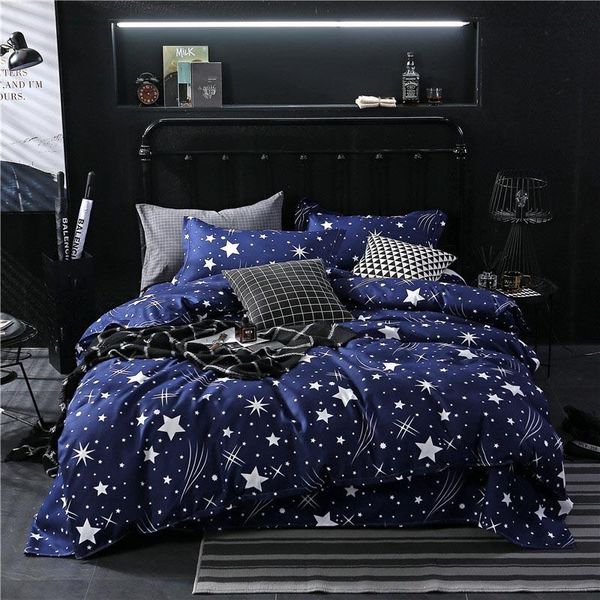 

meteor shower bedding set for home bed linen for children star duvet cover soft quilt cover quality bed sheets and pillowcases