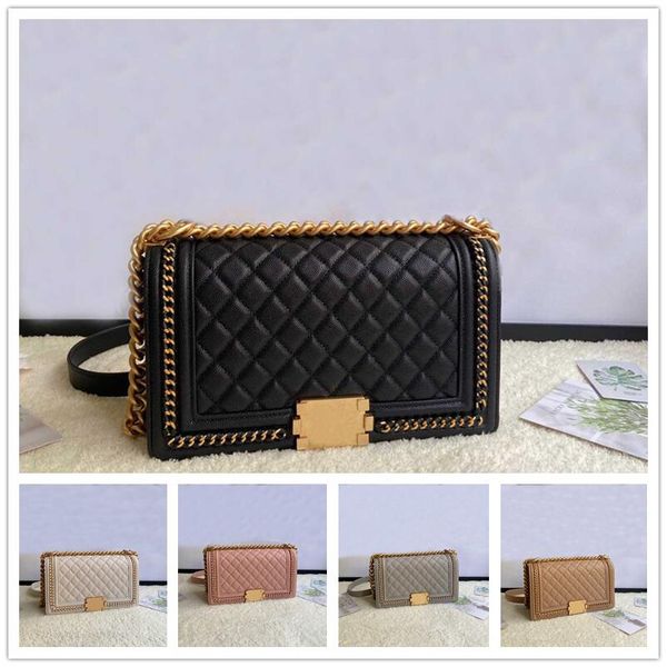 

2021 new bag classic lady handbag diagonal bag leathe 67086 25cm