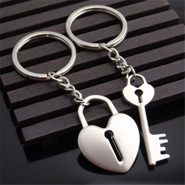 

1 Pairs Couples Keychain Romantic Symbolic Love Key And Lock Keyring Valentines Day Gifts Fashion Accessories