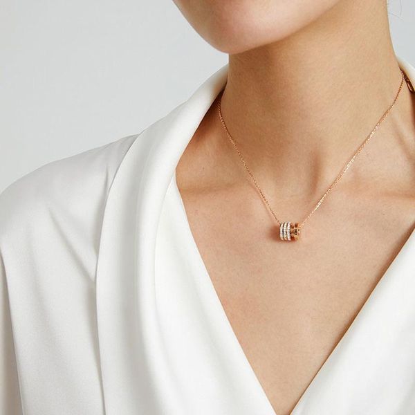 

pendant necklaces titanium just hoop thin waist necklace female fashion clavicle chain minority simple dignified non-fading 2021, Silver