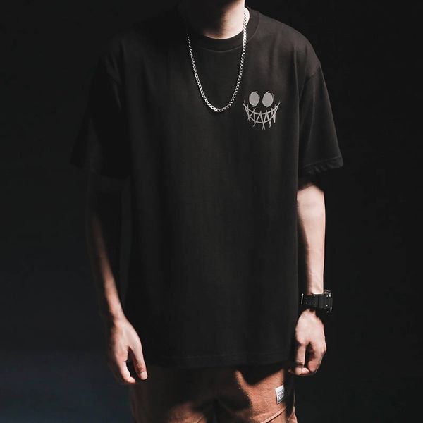 

2021 new streetwear mens asa reflexivo impresso t-shirt japo harajuku camiseta outono de manga longa camisa hip hop t os machos irnd, White;black