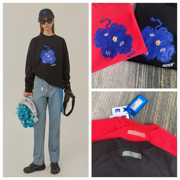 

men's hoodies & sweatshirts high street brand ader hooded women's sweatshirt kawaii clothing 2022 y2k oversized, Black