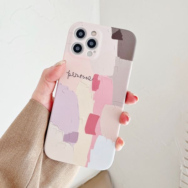 

retro abstract graffiti phone case for iphone 12 11 pro max xr xs max 7 8 plus x 12 mini camera protection soft back cover coque
