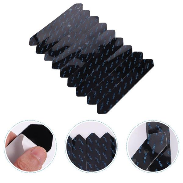 

bath mats 8pcs traceless carpet fixing sticker rug grippers anti curling non-skid