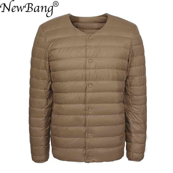 

newbang brand men's ultra light down et men slim windproof portable lightweight coat warm liner, Black