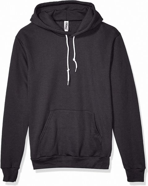

men's flex fleece drop-shoulder hooded sweatshirt pullover r13w#, Black