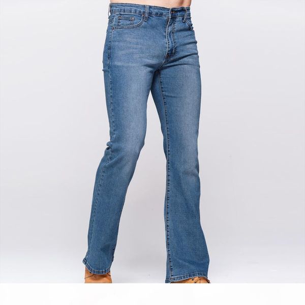 

grg mens slim boot cut jeans classic stretch denim slightly flare sky blue jeans casual stretch