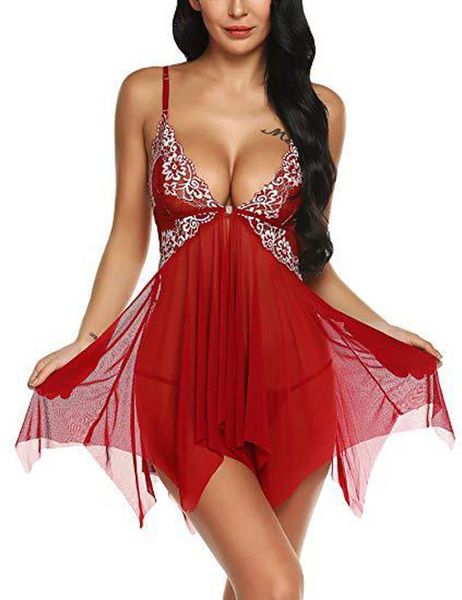 

fashion lady's sleepwear xxl xl l  s nightdress blue black purple red color women's sling lace pajamas fatory, Black;red