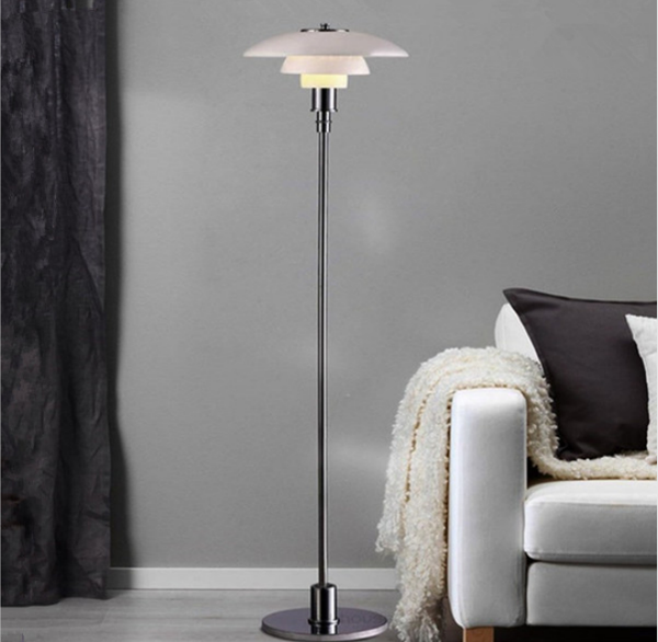 

modern ph 3/2 glass floor lamp classic poul henningsen art reading standard lamp fixture led suspension lamps fa017