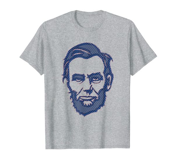 

abraham lincoln president of the united states patriotic t-shirt, White;black