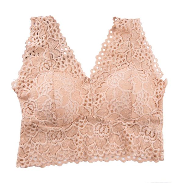 

bras sets vest floral crochet bra nylon gather breathable lace women tank padded wire beautiful back underwear, Red;black