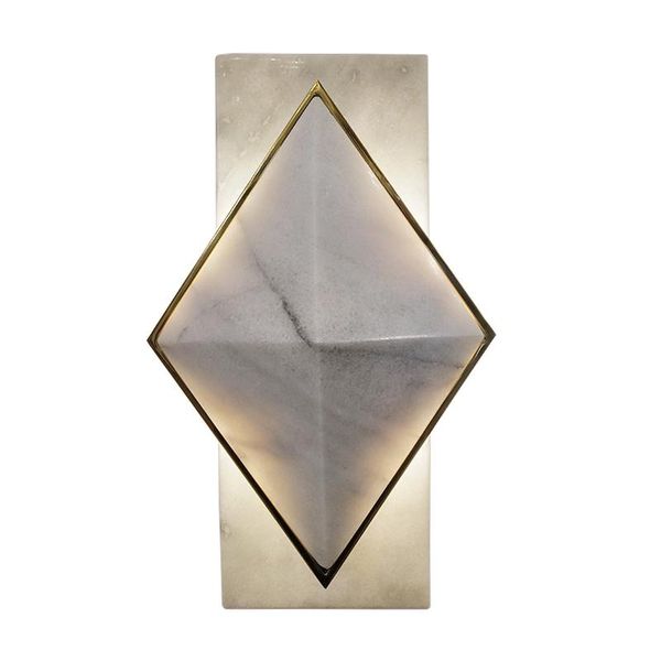 

postmodern marble creative marble corridor staircase lamp bedroom bedside living room light luxury wall all copper wall lamp