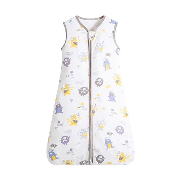 

baby sleeping bag for born baby wearable blanket 0.5 tog summer 100% cotton print vest sleep sack baby boys girls 0-3 years 220209