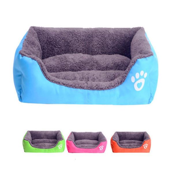 

pet dog bed fall winter warm nest kennel for cat puppy sofa mat warming dog house soft material pet nest candy color sofa