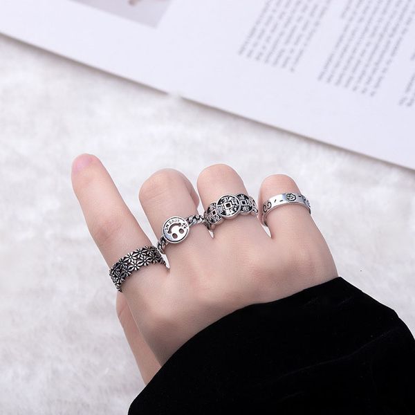 

ring dadongmen meter word treasure copper coin thai silver lovers fashion personalized love index finger
