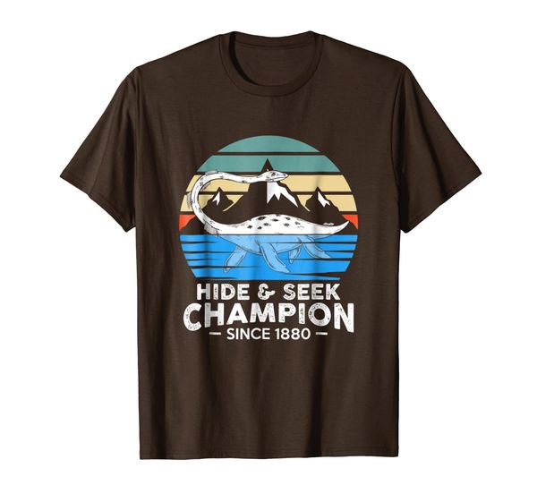 

hide and seek world champion t-shirt | nessie is real tshirt, White;black