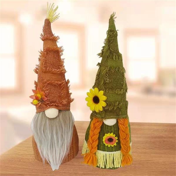 

party favor 1pc thanksgiving decor pumpkin sunflower gnome doll lovely birthday wedding gift xmas ornament