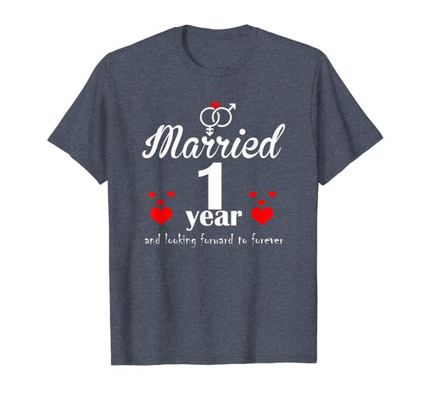 

first wedding anniversary gifts for woman t-shirt, White;black