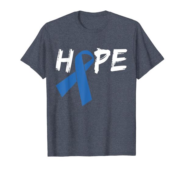 

hope huntington's shirt blue ribbon huntington awareness t-s, White;black