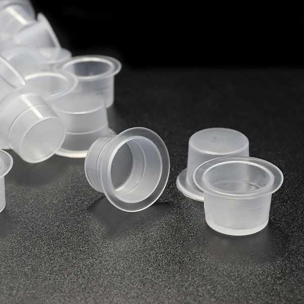 

1000pcs/lot plastic disposable tattoo ink cup permanent makeup pigment ink holder caps cups tattoo pigment accessoriesscouts