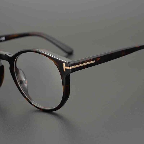 

spectacle frame men's plate can be equipped with myopia lens to show thin box leopard print spectacle women's tf5397, White;black
