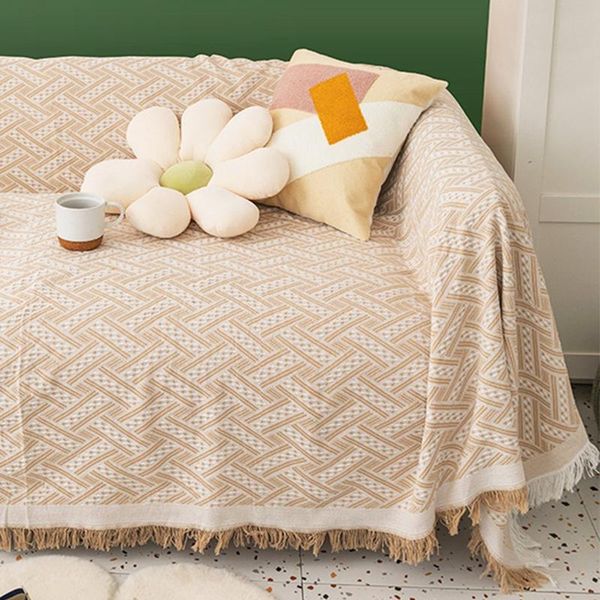 

blankets solid color sofa blanket nordic simple couch cover travel airplane warm soft knitted towel camping picnic mats