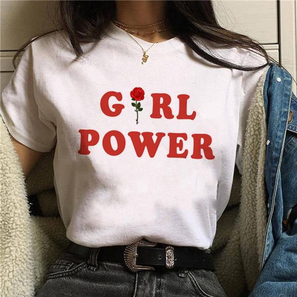 

women's t-shirt pullover short-sleeved trendy fashion printing 2021 summer style comfortable and versatile em*, White