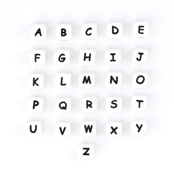 

tyry.hu 1000pcs letter silicone beads personalized teething teethers in diy name on pacifier chain pearl silicon alphabet 210812