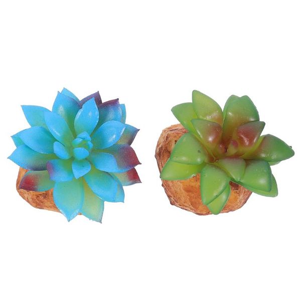 

decorative flowers & wreaths 2pcs reptiles box simulated plants decor landscaping imitated ornament