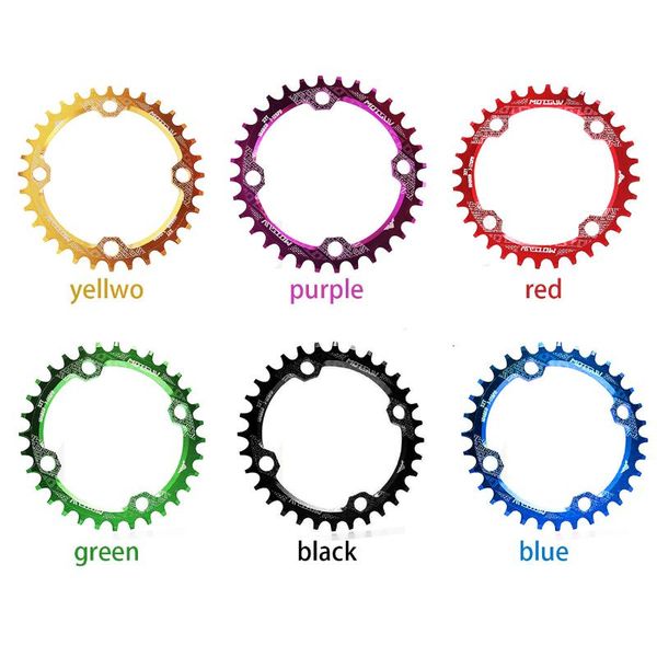 

bike heels & chainwheels motsuv bicycle positive negative gear disc mountain single speed round ellipse chain wheel suitable for 32t 34
