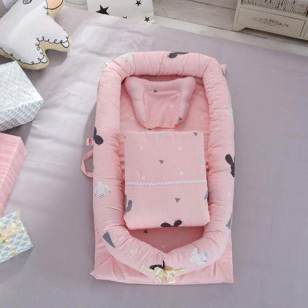 

baby cribs 60 satin cotton crib middle bed portable removable and washable quilt isolation born detachable for girls