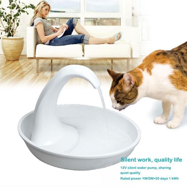 

cat bowls & feeders pet water dispenser quiet automatic circulation fountain for and dog swan drinking