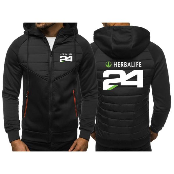 

men's hoodies & sweatshirts 2021 spring autumn herbalife 24 printing jacket plus velvet thickening jackets man design fashion casual ho, Black
