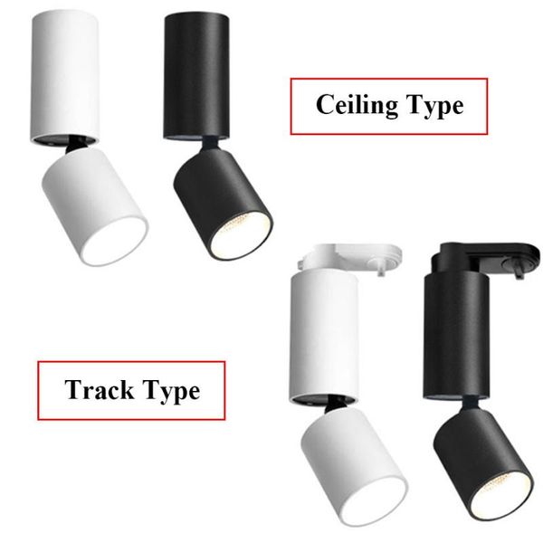 

wall lamp 3/5/7/10w surface mounted led downlight retractable track spotlight coffee shop clothing store ceiling