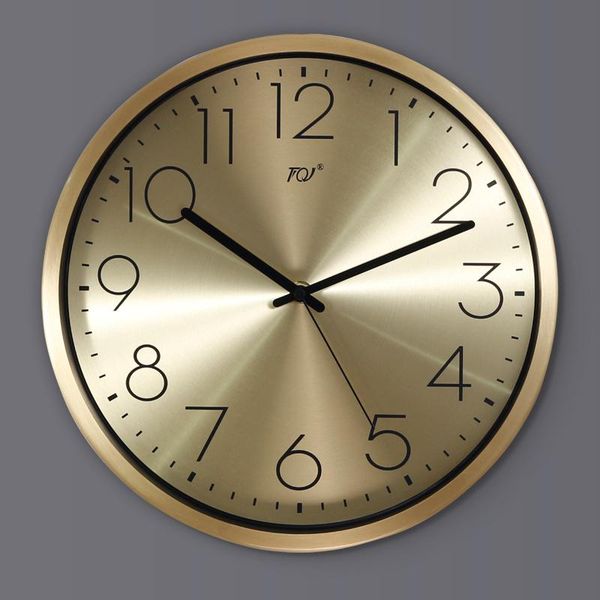 

wall clocks luxury metal clock modern design creative art large silent digital living room horloge murale home decoration 50