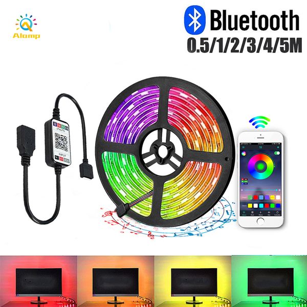 

led tv backlight strip 1m 2m 3m 4m 5m tape light smd5050 30leds/m waterproof usb powered bluetooth music usb powered tv background
