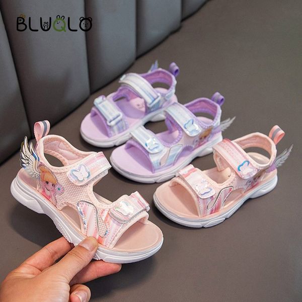 

childrens sandals summer kids cartoons shoes fashion light soft flats girls casual beach sandals children pink shoes outdoor, Black;red