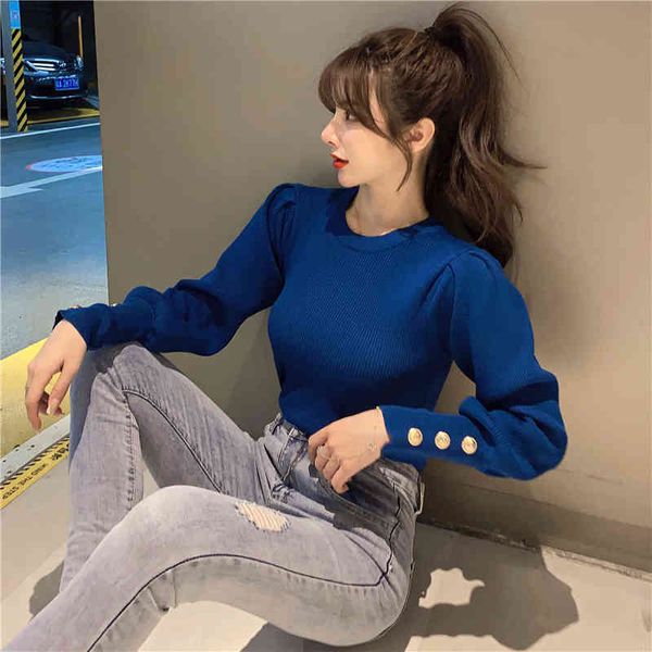 

women's sweaters new autumn and winter elegant female knitted long sleeve t knit high street pullovers 5ow1, White;black