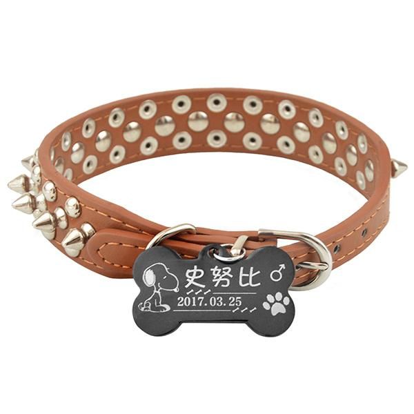 

dog collar small dog traction rope ring rivet collar obroze dla psa perros productos luxury supplies dd6d80