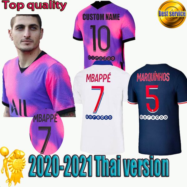 

20/21 neymar jr soccer jersey 2020 paris home verratti cavani mbappe soccer shirt di maria draxler football uniforms, Black;yellow