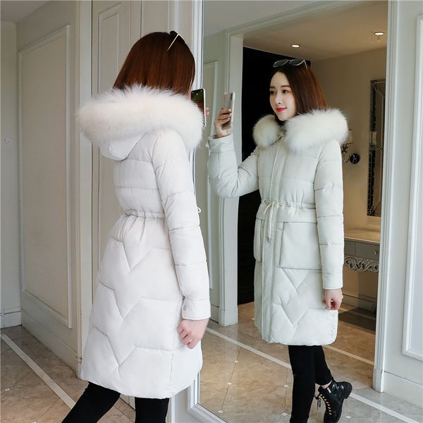 

2021 new great sheet coated women's clothing medium and long fine cotton quilted jacket au7o, Black