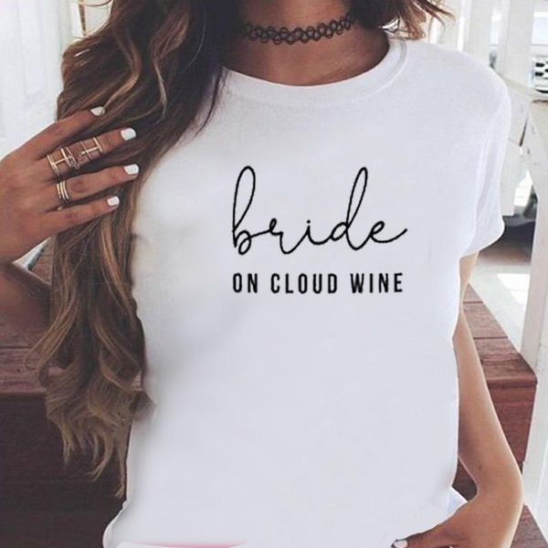

women's t-shirt wine party letter 2021 women fashion harajuku white clothing summer plus size oversized t shirt girl