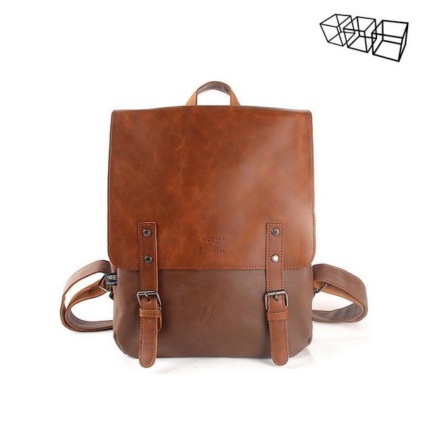 

duffel bags retro men and women pu leather simple trend men's backpack high school students college wind korean version of the bag