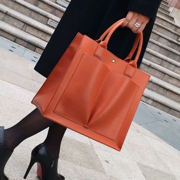 

one shoulder bag women's fashion hand tote bag korean version simple versatile messenger large capacity