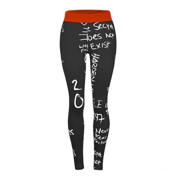 

yoga outfits 2021 digital printing tight-fitting pants, waist, breathable stretch, tight yoga, running pants, White;red