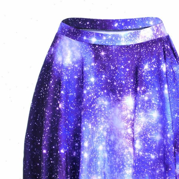 

s to 4xl blue galaxy paisley womens summer skirts above knee mini skater skirts plus size 3 patterns, Black