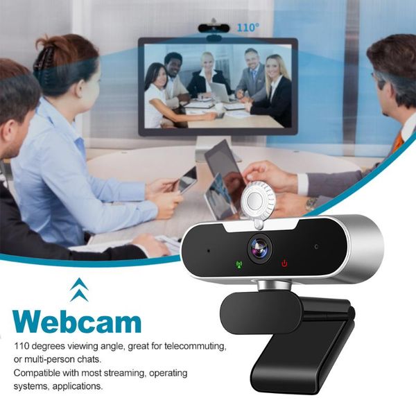 

webcams 1080p 2k noise reducing pc lapusb 2.0 streaming computer webcam clip on gaming accessories with microphone wide angle 30fps